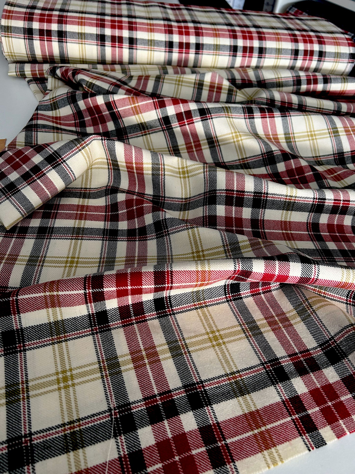 Egyptian tartan fabric