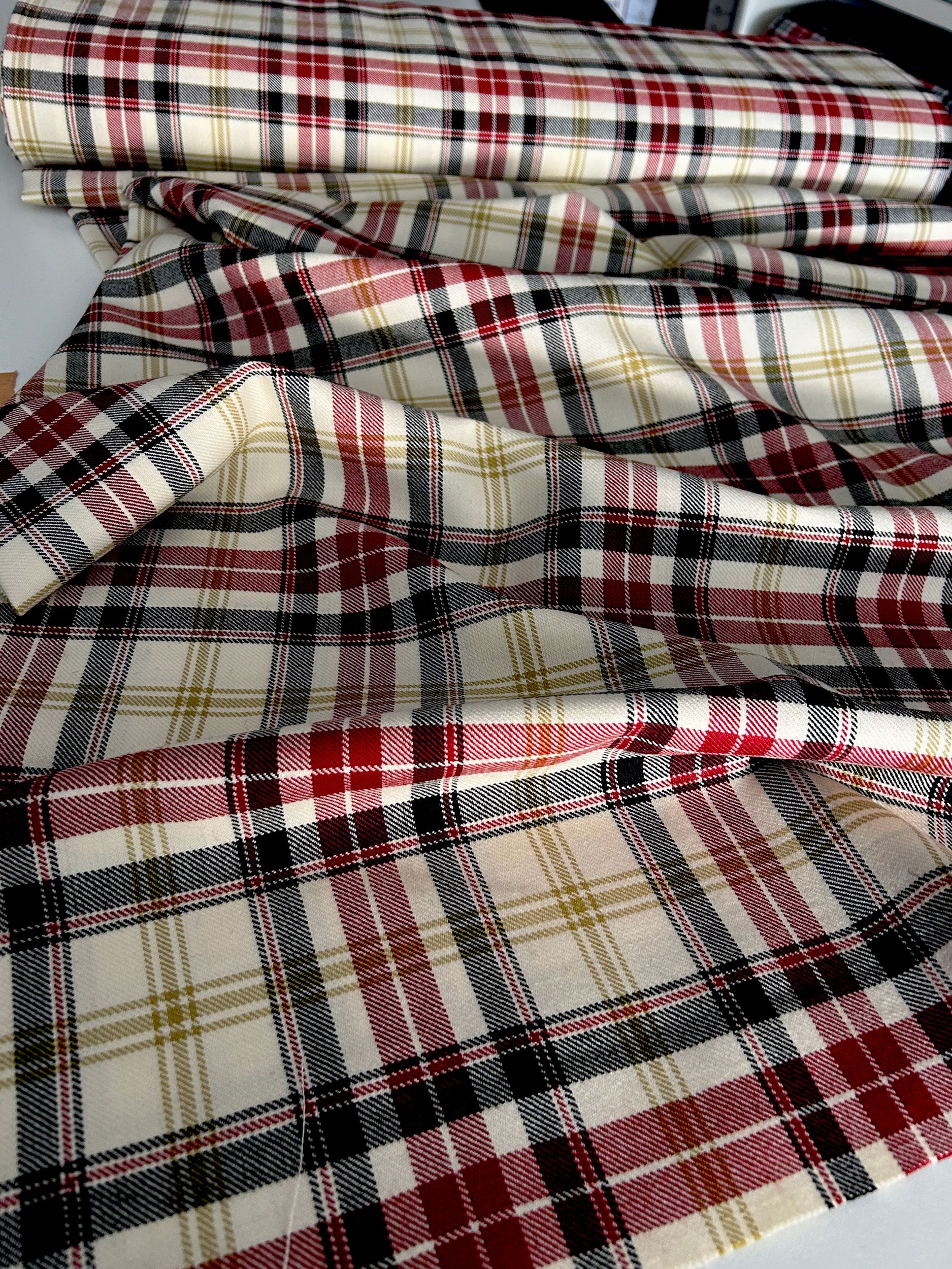 Egyptian tartan fabric