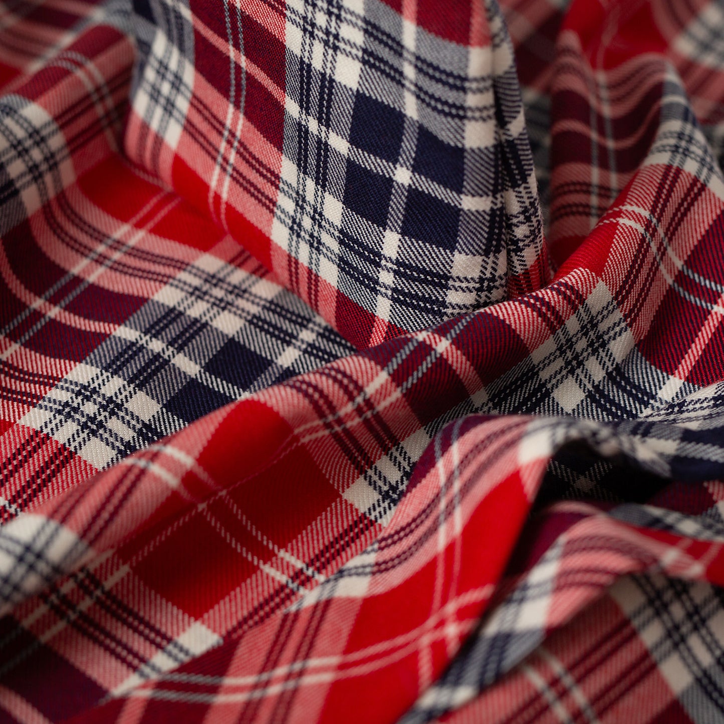 Polish Tartan Fabric close-up