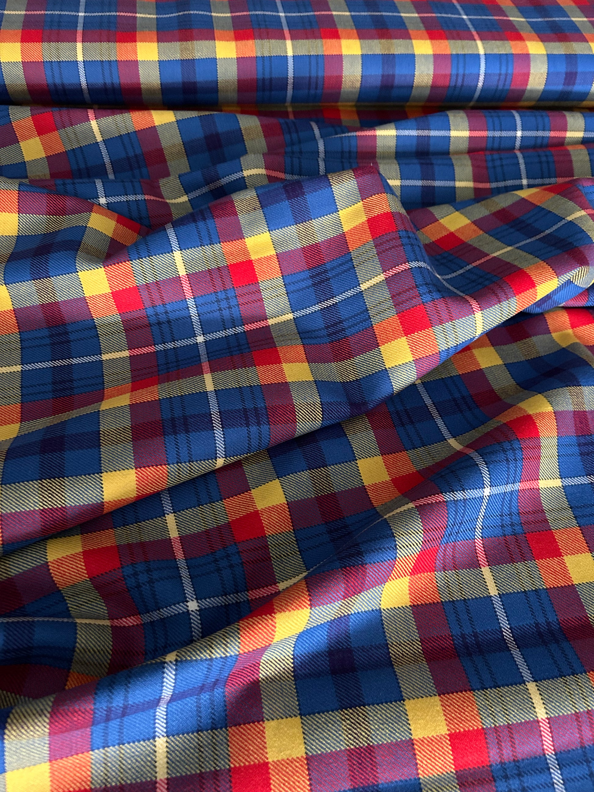 Romanian tartan fabric