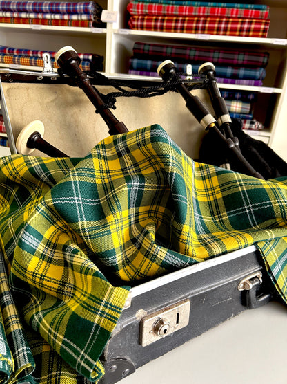 Australia Tartan fabric with bagpipes