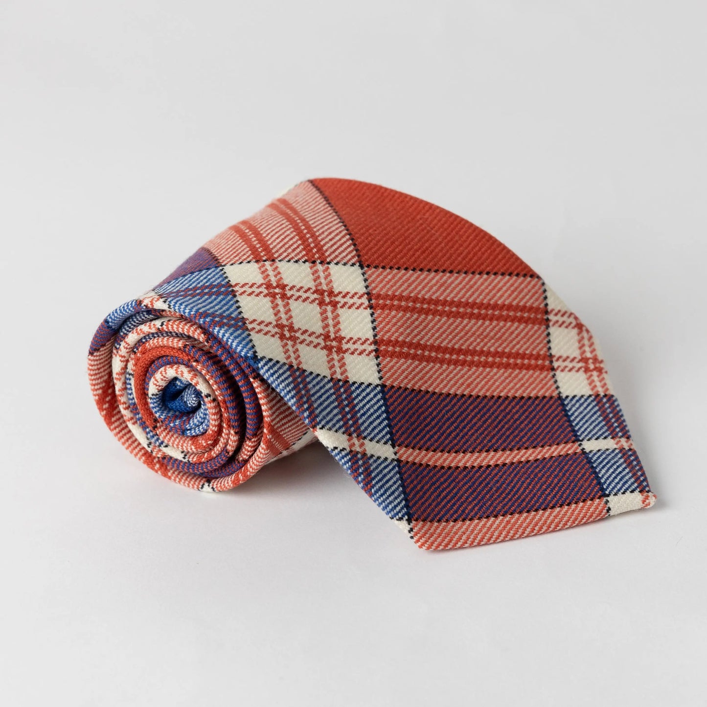 international tartan tie made with Japanese tartan