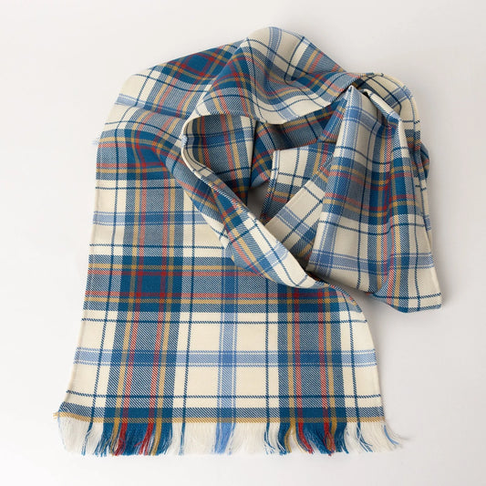 Tartan scarf inspired by national colours and heritage