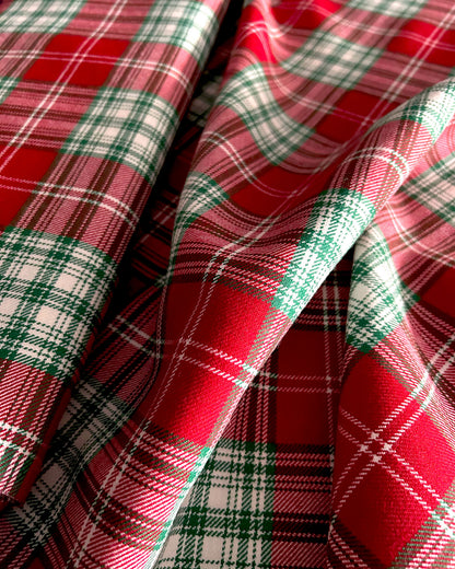 Mexican tartan fabric - close-up