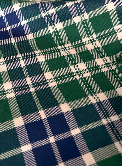 Pakistan tartan fabric close-up