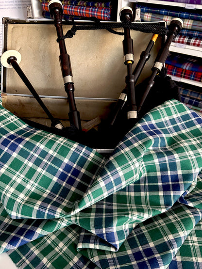 Pakistan tartan with bagpipes