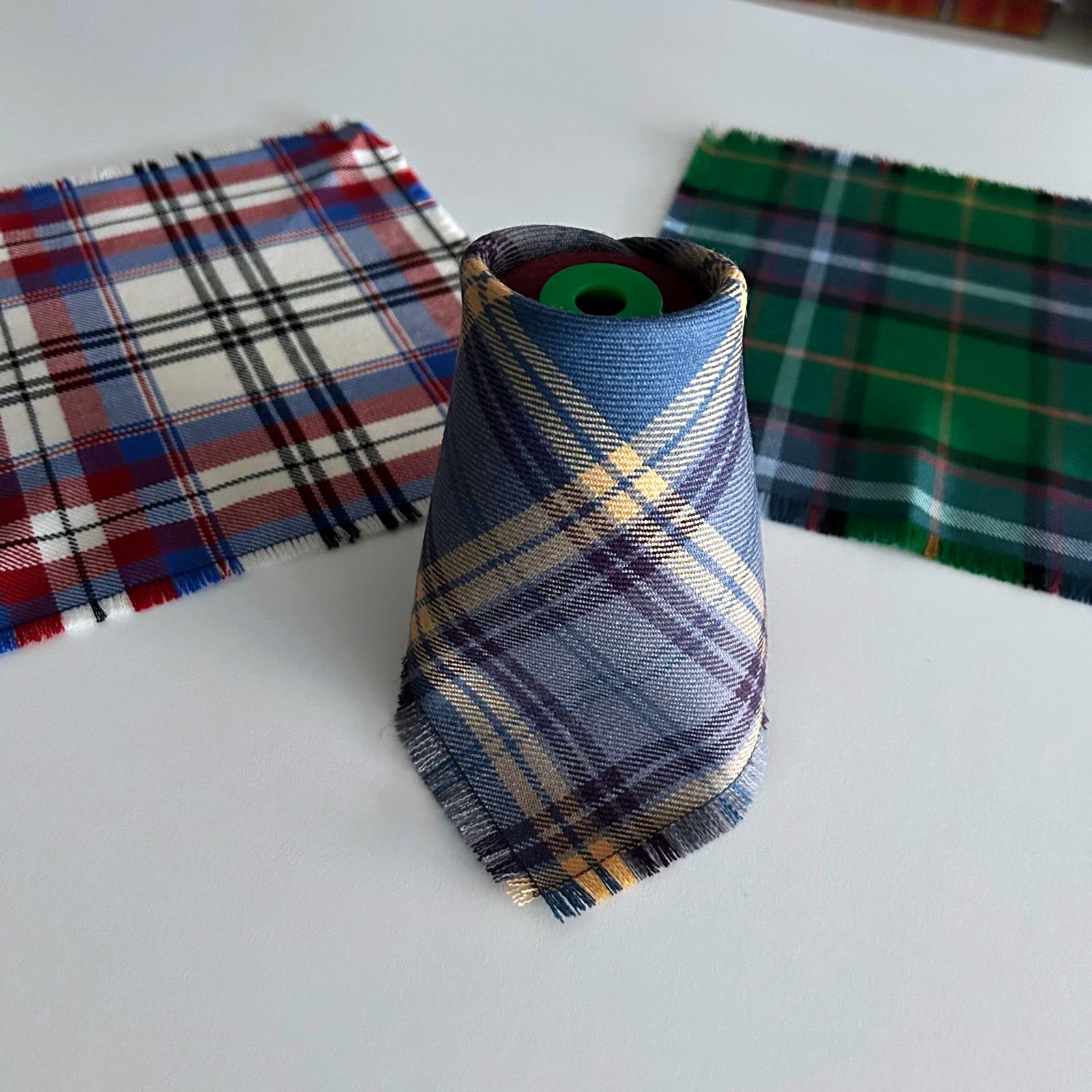 South Korea Tartan, Dunn Tartan and East Lothian Tartan Pocket Square