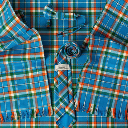 India Tartan fabric, ties, bowties and scarf