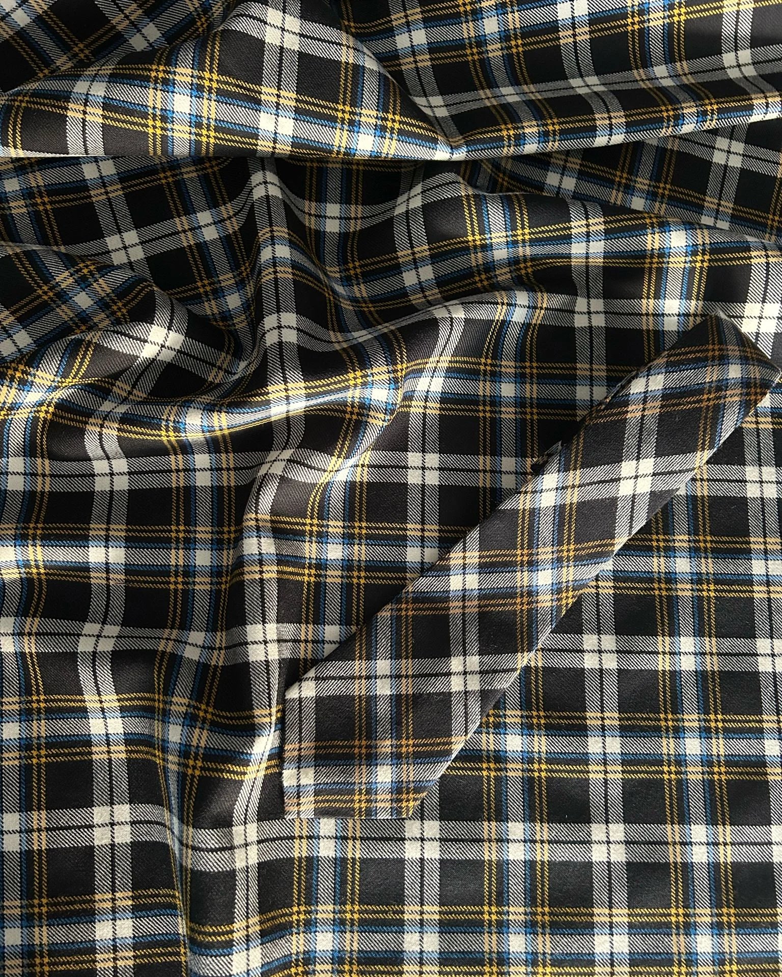 Newcastle Tartan fabric and tie