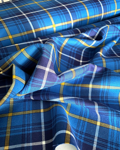 Swedish tartan fabric detail